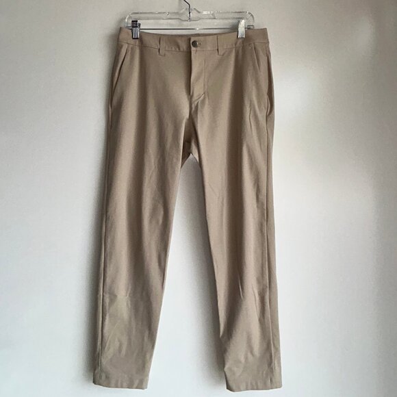 Lululemon ABC Slim Fit Warpstreme Pants Size 30x28 Trench Tan Beige